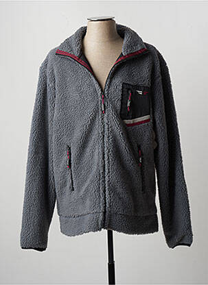 Polaire coupe droite gris HERO BY JOHN MEDOOX homme