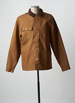 Veste casual fermeture boutonnée sur le devant marron CELIO homme