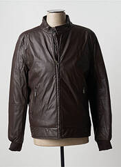 Veste simili cuir marron DAN JOHN pour homme seconde vue