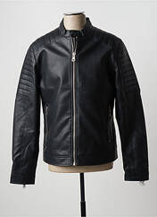 Veste simili cuir noir CELIO pour homme seconde vue