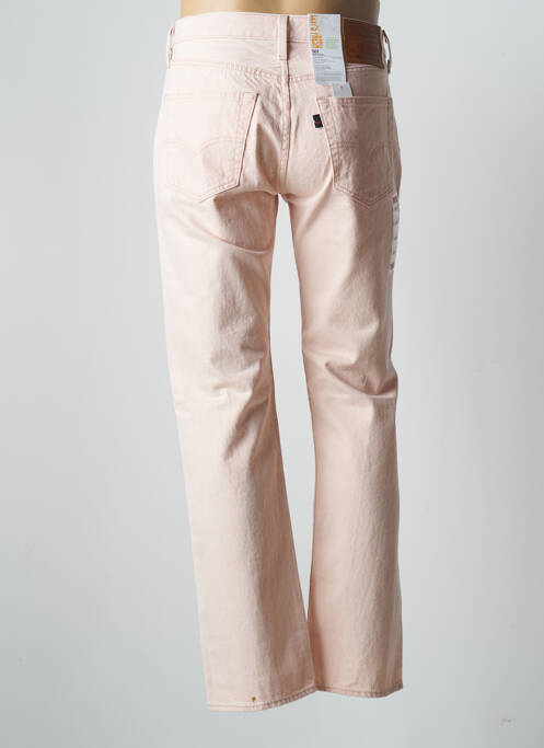 Jeans coupe droite rose LEVIS pour homme