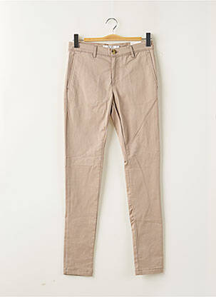 Pantalon chino stretch taille normale beige CELIO homme