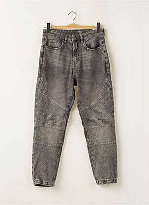 Jean coupe mom empiècements taille normale gris CELIO homme