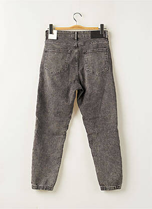 Jean coupe mom fermeture zippée sous rabat boutonné taille normale gris CELIO homme