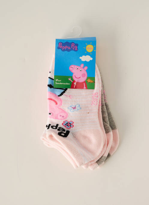 Chaussettes rose PEPPA PIG pour fille