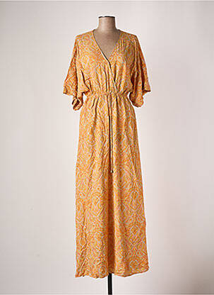 Robe longue jaune GRACE & MILA pour femme