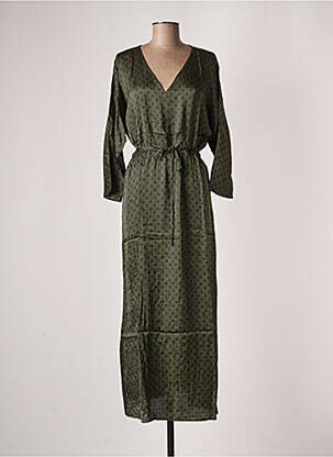 Robe longue vert GRACE & MILA pour femme