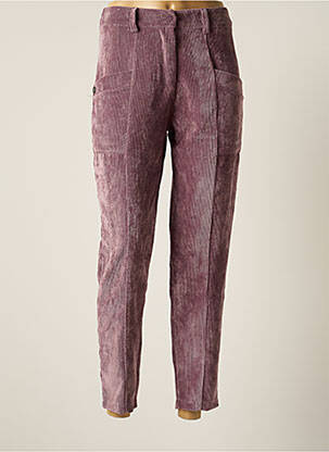 Pantalon droit violet PAKO LITTO pour femme
