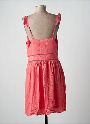 Robe mi-longue coupe fluide sans manche rose ADILYNN femme
