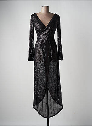 Robe longue noir PINK BOOM pour femme