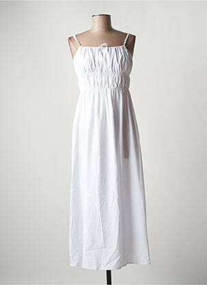 Robe mi-longue blanc LUC & CE pour femme