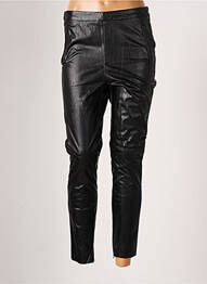 Pantalon 7/8 taille haute taille haute noir SEASON femme
