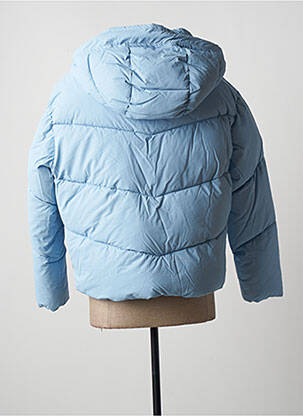 Doudoune poches a capuche bleu GABARDINE femme