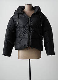 Doudoune poches a capuche noir GABARDINE femme
