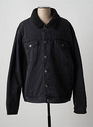 Veste en jean coupe droite noir BONOBO homme