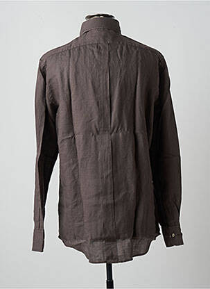Chemise manches longues manches longues marron INGRAM homme
