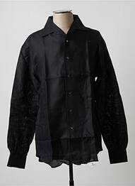 Chemise manches longues poches poitrine noir PETER & SONS homme