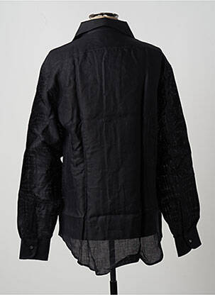 Chemise manches longues manches longues noir PETER & SONS homme