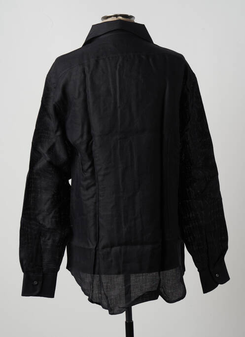 Chemise manches longues noir PETER & SONS pour homme