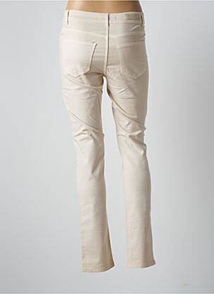 Pantalon droit stretch taille normale beige FRED SABATIER femme