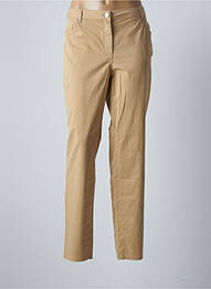 Pantalon droit stretch taille normale beige FUEGO WOMAN femme