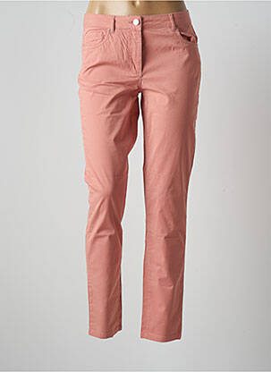 Pantalon droit stretch taille normale rose FUEGO WOMAN femme