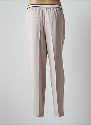 Pantalon droit taille haute taille haute beige MARC AUREL femme