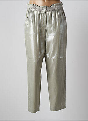 Pantalon droit taille haute taille haute vert MARC AUREL femme