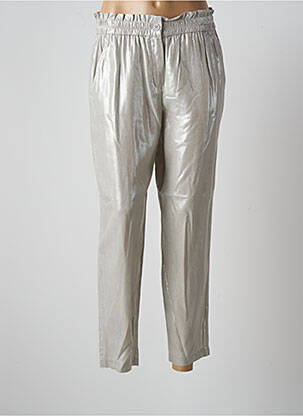 Pantalon droit taille haute taille haute gris MARC AUREL femme