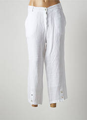 Pantalon 7/8 blanc FRED SABATIER pour femme seconde vue