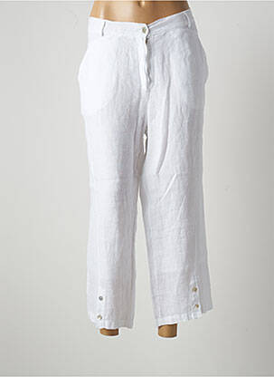 Pantalon 7/8 blanc FRED SABATIER pour femme