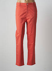 Pantalon droit orange FRED SABATIER pour femme seconde vue