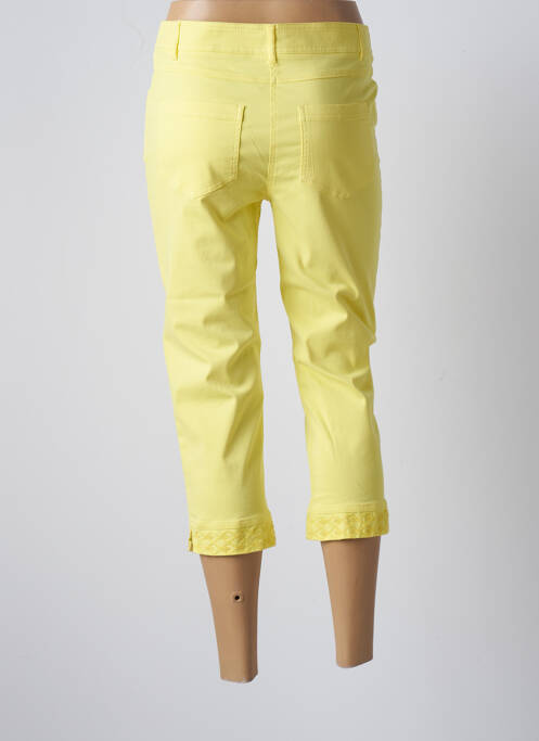 Pantacourt jaune PAUSE CAFE pour femme