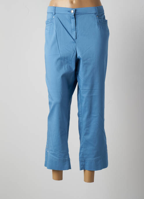 Pantalon droit bleu CHRISTINE LAURE pour femme