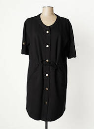 Robe courte manches courtes manches courtes noir CISO femme