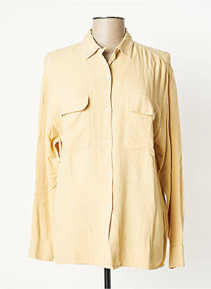 Chemisier poches poitrine manches longues beige LEÏ-1984 femme
