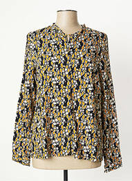 Chemisier imprimé fleurs manches longues noir MAE MAHE femme