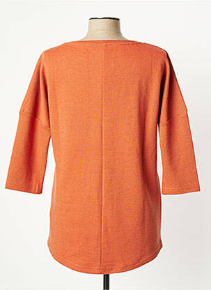 Top stretch manches 3/4 orange JENSEN femme