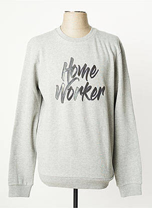 Sweat-shirt manches longues manches longues gris LEE COOPER homme