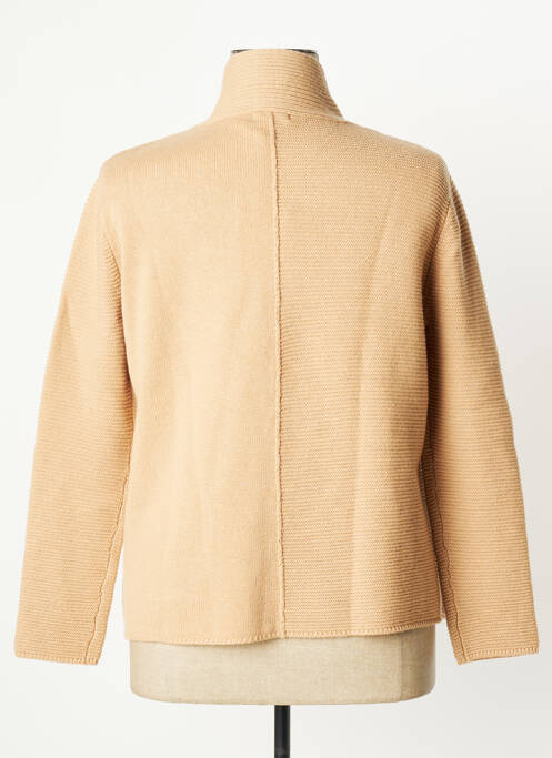 Gilet manches longues beige QUILISIA pour femme