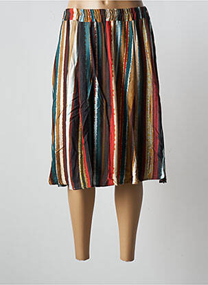 Jupe mi-longue coupe évasée marron HUMILITY femme