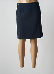 Jupe mi-longue coupe droite bleu MAE MAHE femme