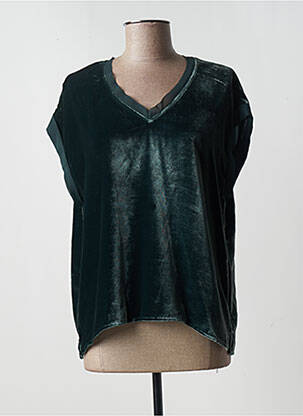 Top manches courtes manches courtes vert LAUREN VIDAL femme