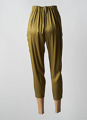 Pantalon 7/8 taille haute taille haute vert KARMA KOMA femme