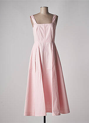 Robe longue coupe évasée sans manche rose SPORTMAX femme