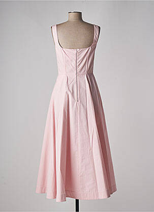 Robe longue coupe évasée sans manche rose SPORTMAX femme