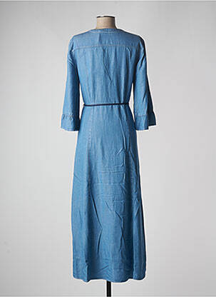 Robe longue manches longues manches longues bleu PENNYBLACK femme