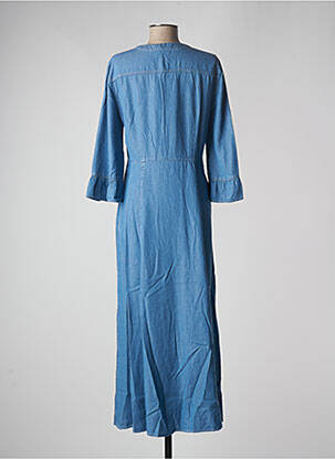 Robe longue manches longues manches longues bleu PENNYBLACK femme