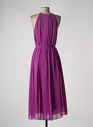 Robe longue coupe évasée fines bretelles violet PENNYBLACK femme
