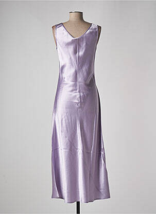 Robe longue sans manche sans manche violet MAX MARA femme